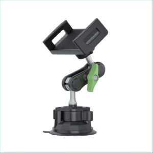 Green Lion Tablet  Holder with Adhesive Suction Cup Mount 8-12"- Green/Black