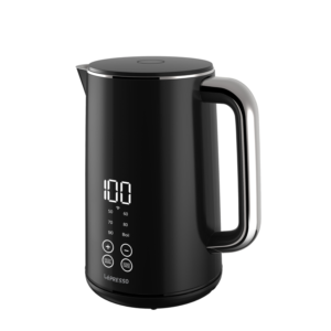 LePresso 2000W 1.7L Smart Electric Kettle with Touch Panel and BS plug - Black