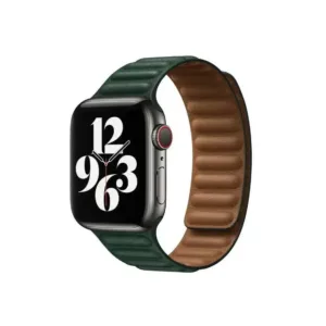 Green Lion Leather Link Watch Band 42/44/45/49MM - Green