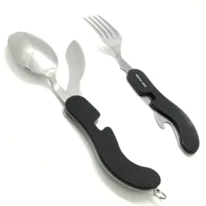 Green Lion 4 in 1 Cutlery Set - Black