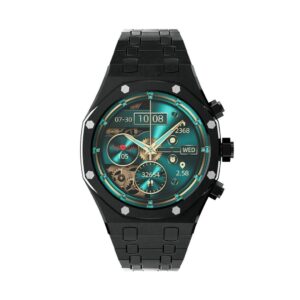 Porodo CristalloAP Smart Watch Blue Dial - Black