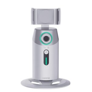 Porodo  Gimbal with AI Face tracking Gesture Recognition with Remote Controller - White