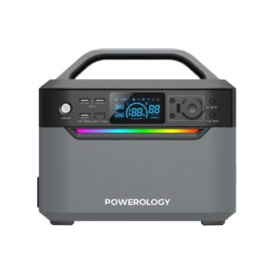 Powerology Portable Power Generator Fast Charging  384Wh 600W  - Black