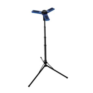 Powerology Camping Solar Foldable Tripod LED Light IPX4 3.7V 2600mAh - Blue