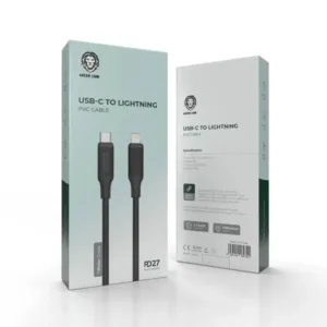 Green Lion USB-C to Lightning PVC Cable 1M PD 27W  - Black