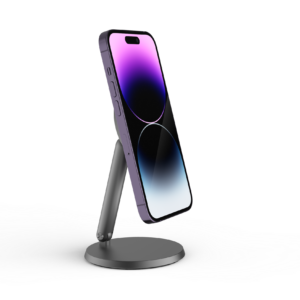 Powerology Rotatable Desktop Magsafe Phone Stand with 17*N5 Magnets - Dark Grey