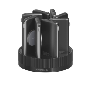 Powerology 8in1 Station 10000mAh PD 120W QC Wireless Power Bank - Black