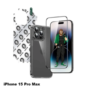 Green Lion 4 in 1 Defender Pack for iPhone 15 Pro Max - Transparent