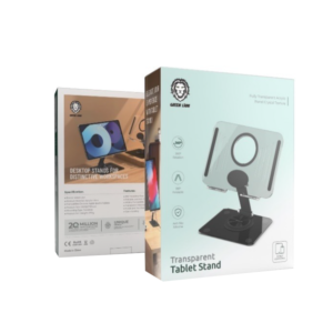 Green Lion Transparent Tablet Stand - Black