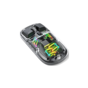 Porodo Transprent Mouse 2.4G and Bluetooth Dual Mode - Black