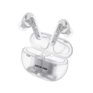 Green Lion  Transparent Pro 2 Wireless Earbuds - White