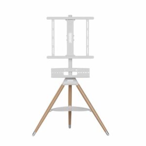 Porodo 32"-65" Artistic TV Floor Tripod Stand - White