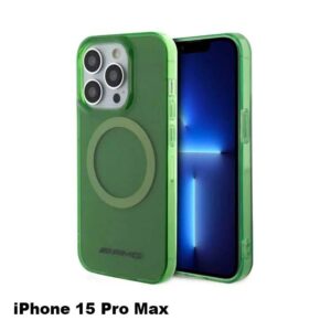 AMG Magsafe Transparent Case for iPhone 15 Pro Max -Green Hell
