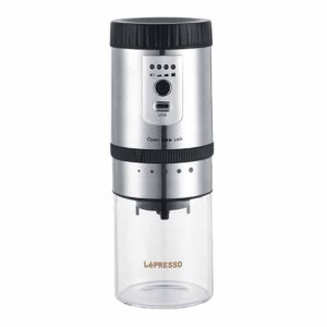 Lepresso Portable Mini Coffee Grinder with Storage