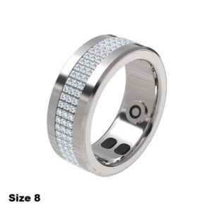 Porodo Smart Wearable Lady Ring Size 8 - Silver