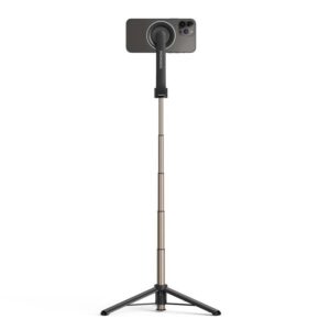 Porodo Magnetic Selfie Stick 64.5cm Extendable with 3 Leg Tripod and Remote Control -