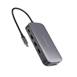 Powerology USB-C Hub & SSD Drive 512GB PD 100W - Gray