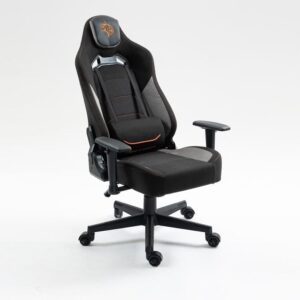 Porodo Gaming Chair with Fabric+PU+Sudede Covered form, Class4 100Mm Gas Lift and 2D