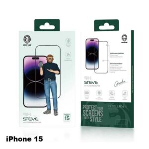 Green Lion 9H Steve HD Screen Protector for iPhone 15 - Clear