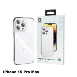 Green Lion Magsafe Crystal Clear Case for iPhone 15 Pro Max - Clear