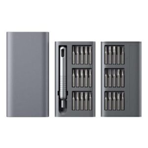 Powerology 31 in 1 Stainless Steel Screwdriver Kit - Gray