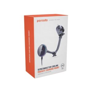 Porodo Semi conductor magsafe charging holder - Black