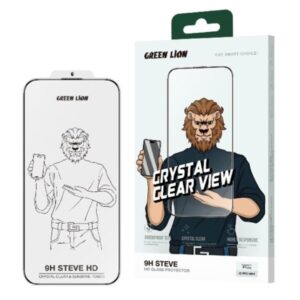 Green Lion 9H Steve HD Glass Screen Protector for iPhone 16 Plus - Clear