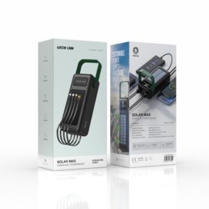 Green Lion Solar Max 50000mAh PowerBank - Black