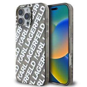 Karl Lagerfeld IML Hard Case with Electroplated Reapeted Logo For iPhone 16 Pro Ma