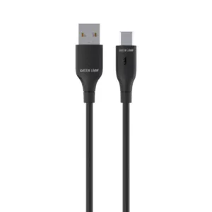 Green Lion USB-A TO USB-C  PVC Cable 1M - Black