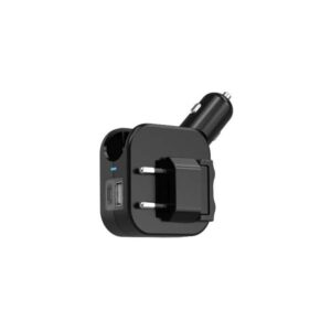 Green Lion Duo Power Car & Wall Charger - Black