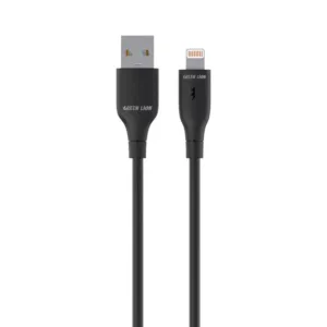Green Lion USB-A TO Lightning  PVC Cable 1M - Black