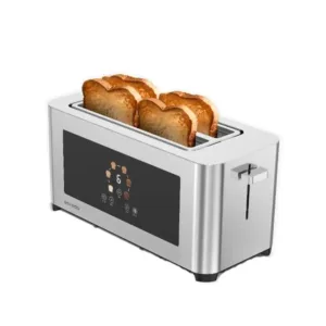 Porodo Lifestyle 4-Slice Digital Pop up Toaster 850W - Silver