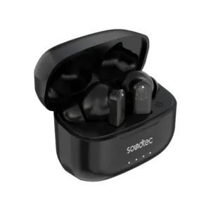 Porodo Soundtec ANC & ENC TWS Earphone with Transparent Earbuds - Black
