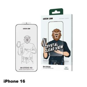 Green Lion 9H Steve HD Screen Protector for iPhone 16 6.1 - Clear