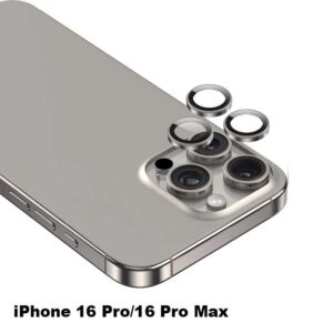 Green Lion Classic Camera Lens for iPhone 16 Pro/Pro Max - Natural Titanium