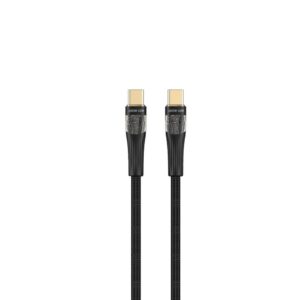 Green Lion Transparent Cable USB-C to USB-C 100W 1M - Black