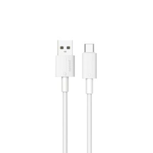 Porodo USB A to C PVC Cable  1.2m - White