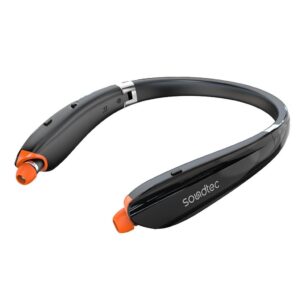 Porodo Soundtec Bluetooth Neck Band with Extendable Earbuds  - Black