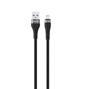 Green Lion USB - A to Lightning Braided Cable 12W - 1M - Black