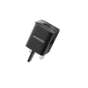 Porodo PD+QC 20W UK Charger - Black