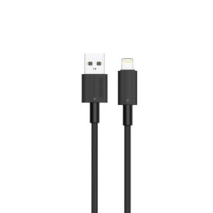 Porodo USB A to Lightning PVC Cable  1.2m - Black