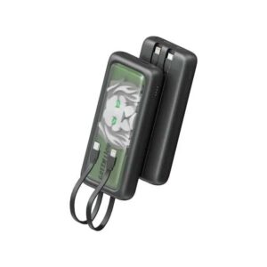Green Lion Le Lion Integrated 10000mAh Power Bank - Black