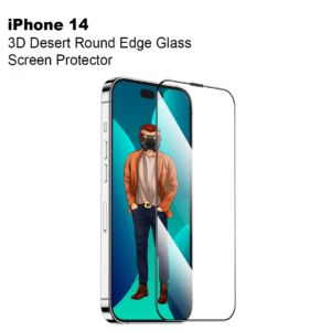 Green 3D Desert Round Edge Glass Screen Protector for iPhone 13/13 Pro/14 ( 6.1" ) - Cl