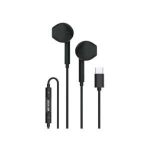 Green Lion Stereo Earphone With Type-C Connector - Black