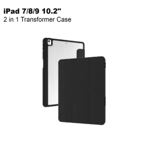 Green Lion 2 in 1 Transformer Case for iPad 7/8/9 10.2" - Black