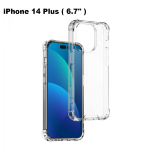 Green Rocky Series 360° Anti-Shock Case for iPhone 14 Plus ( 6.7" ) - Clear