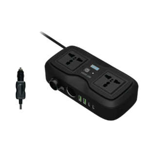 Green Lion GC-233 Power Inverter with 2 Universal Socket- Black