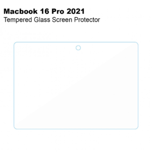 Green Tempered Glass Screen Protector for Macbook 16 Pro 2021 - Clear
