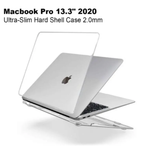 Green Ultra-Slim Hard Shell Case 2.0mm for Macbook Pro 13.3" 2020 - Clear